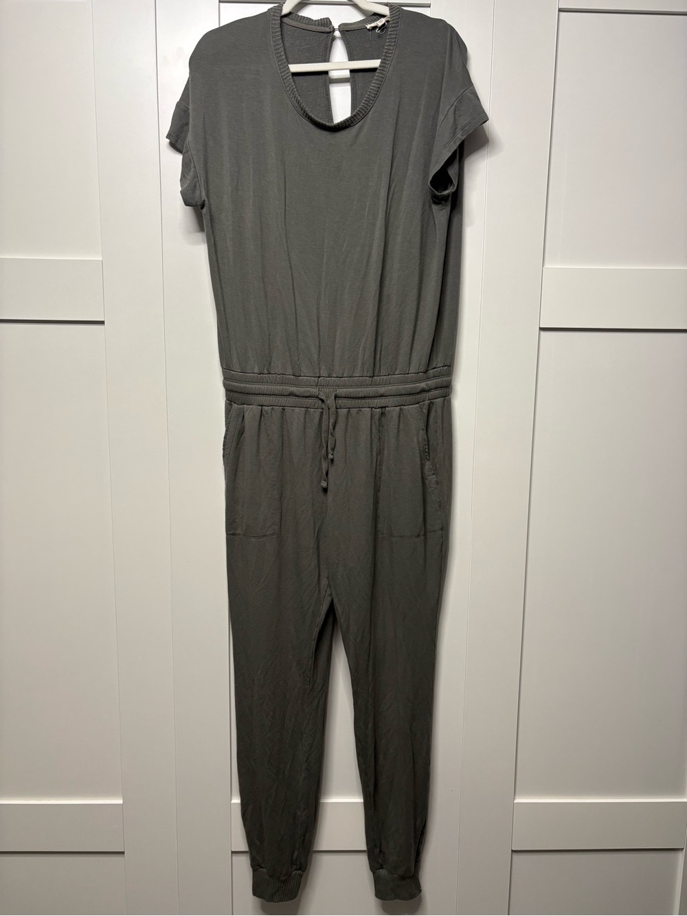 Splendid Drawstring Short-Sleeve Jumpsuit - Picture 3 of 9